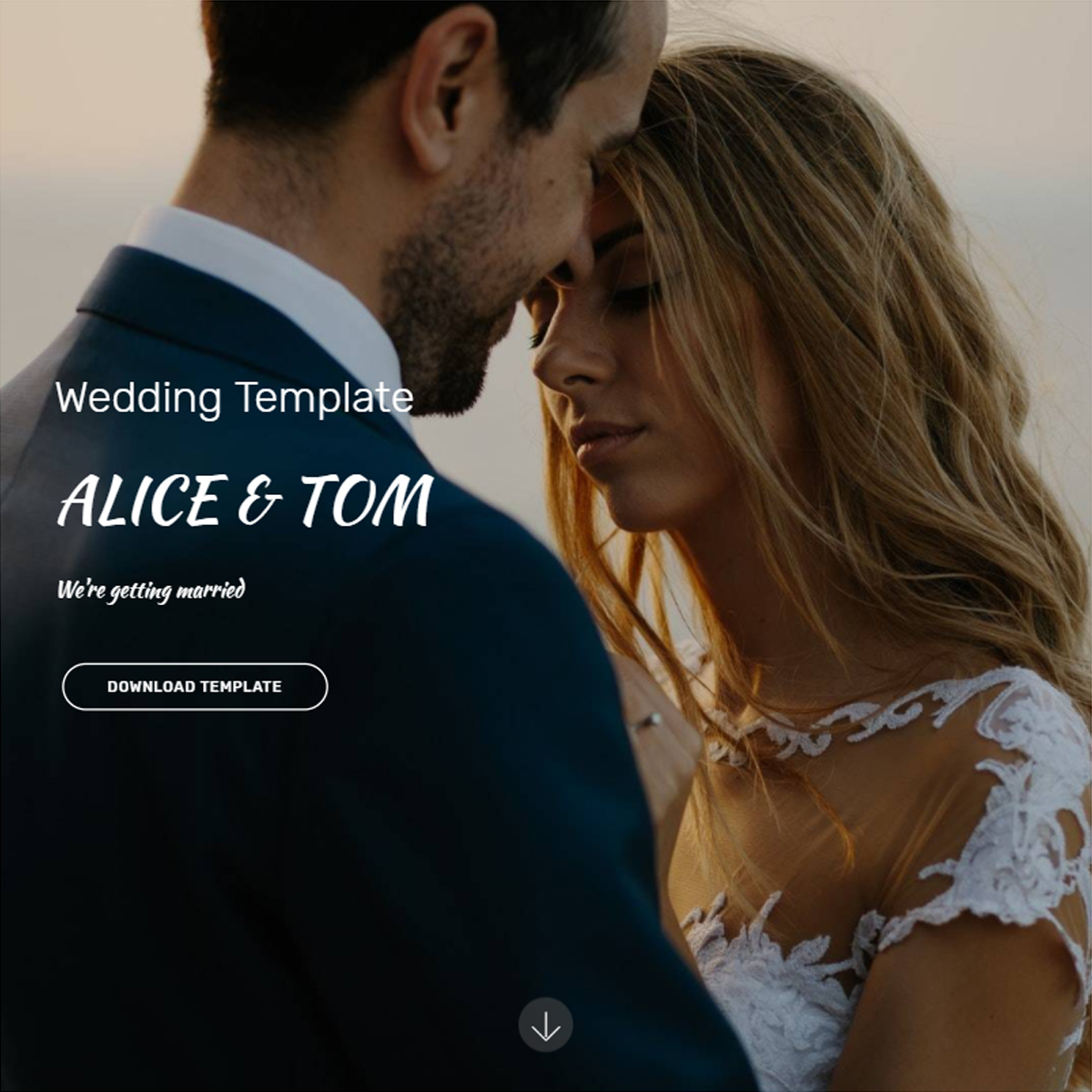 HTML Bootstrap Wedding Themes