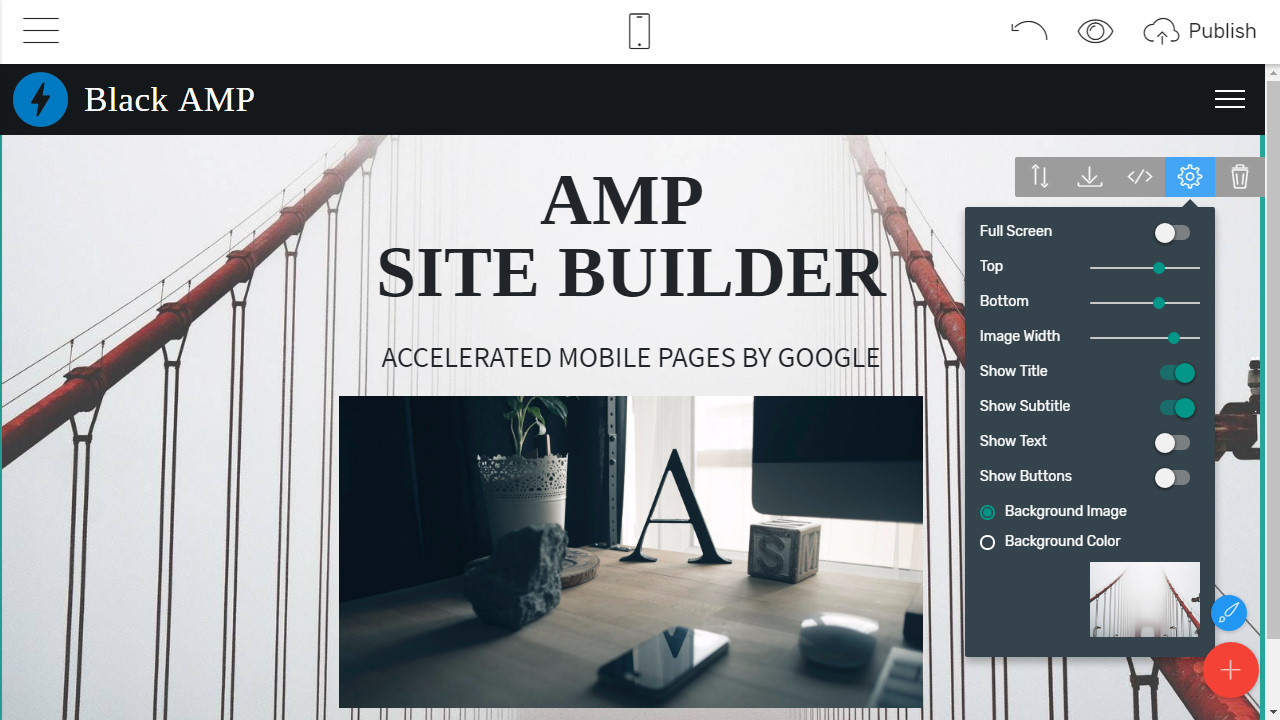 Mobile-friendly Page Creator